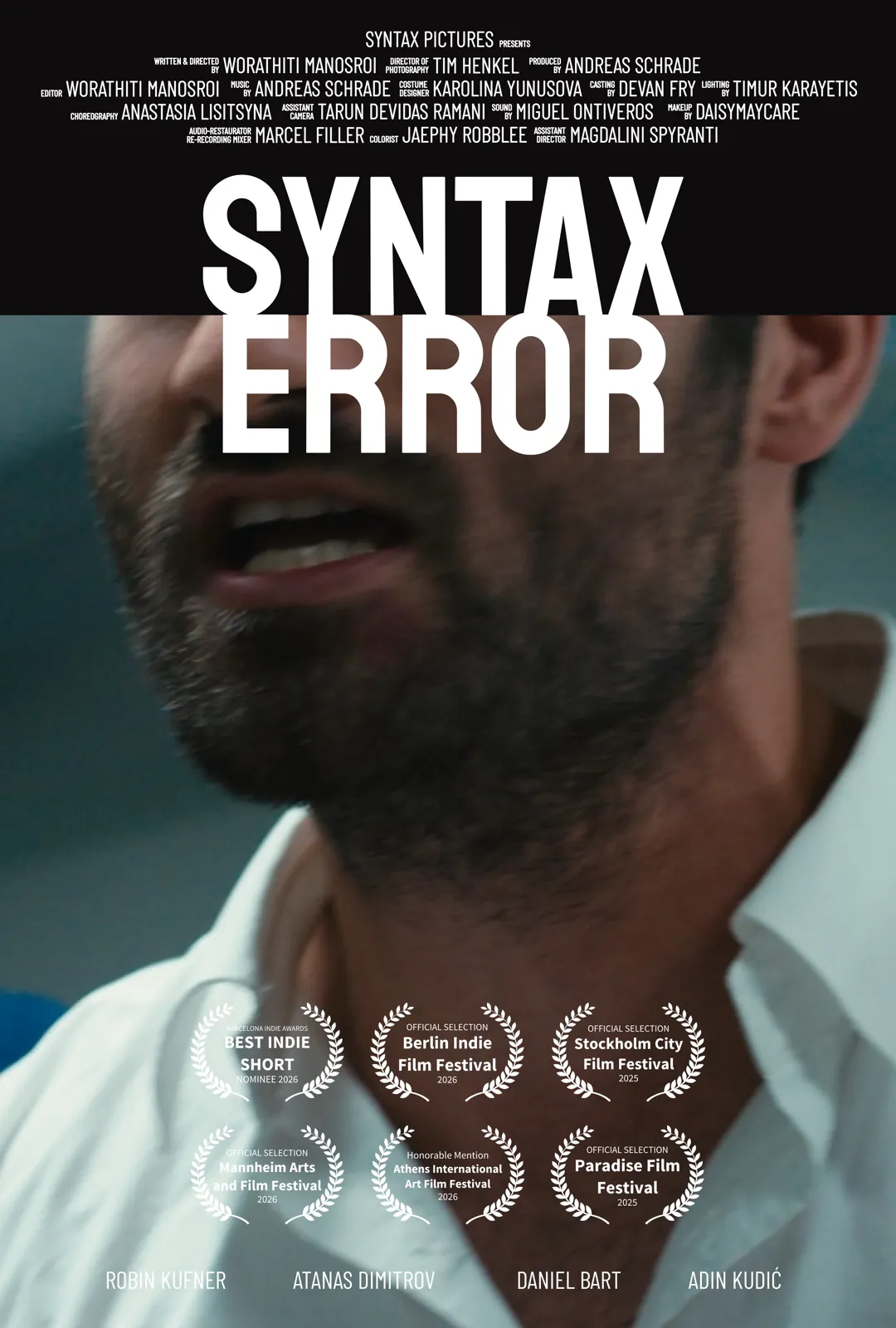 Poster for Syntax Error, a short film by Syntax Pictures
